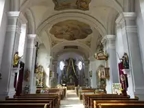 Schnaittenbach, Alt�re und Kanzel von Johann Michael Doser in der Pfarrkirche St. Vitus (06.04.2015)