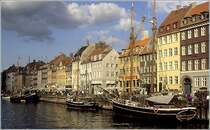 Das klassiche Fotomotiv in Kopenhagen: der Nyhavn. 1990, Scan vom Dia (Matthias)