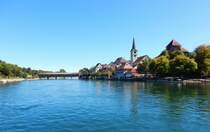 Diessenhofen, am Sdufer des Hochrheins zwischen Stein am Rhein und Schaffhausen - 03.09.2013