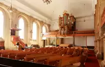Yverdon-les-Bains, reformierte Kirche Notre-Dame, Orgelempore - 02.08.2013
