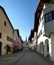 Garmisch-Partenkirchen, Blick in die historische Ludwigstrae, Aug.2014