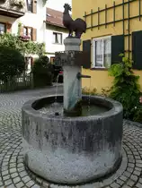 Garmisch-Partenkirchen, Brunnen in Ortsteil Partenkirchen, Aug.2014