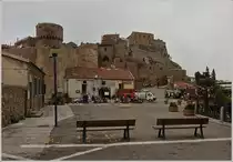 Die Bushaltestelle von Castello. Ab hier geht es dann zu Fuss weiter.
(25.04.2015)