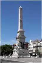 Lissabon. Obelisk auf dem Praca dos Restauradores. 11.05.2015