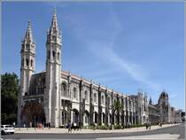 Lissabon. Das 300 m lange Mosteiro dos Jernimos (Hieronymuskloster) im Stadtteil Belm ist der bedeutendste Bau der Manuelinik. 1501 wurde mit dem Bau begonnen, 1601 war es fertiggestellt. Seit 1983 gehrt es zum Weltkulturerbe der UNESCO. 10.05.2015