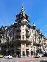 Luzern,  Gutenberghof , Ecke Morgartenstrasse Frankenstrasse (Baujahr 1907) - 03.07.2014
