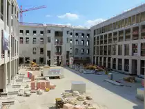 Gro�er Schlo�hof des Berliner Schloss am 12. Juni 2015. 