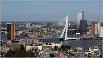 Rotterdam. Die 802 m lange Erasmusbrug ber die Nieuwe Maas. 07.06.2015