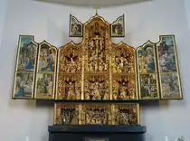 Z�lpich, Flandrischer Schnitzaltar um 1500 in der Pfarrkirche St. Peter (03.05.2015)