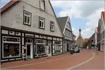 Quakenbr�ck. Blick durch die Lange Stra�e. 22.05.2015