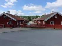 Smedbyn Viertel in Huskvarna, erbaut ab 1700 als Wohnraum f�r die Mitarbeiter der Waffenfabriken (14.06.2015)