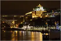 Vila Nova de Gaia. Abendlicher Blick zum Mosteiro da Serra do Pilar. 02.05.2015