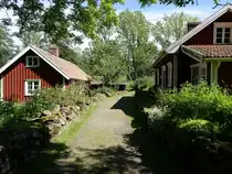 Falk�ping, H�user aus dem 18. Jahrhundert im Freilichtmuseum �sle T� (14.06.2015)