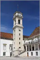 Coimbra. Der Turm der altehrw�rdigen Universit�t kann bei gutem Wetter bestiegen werden. 09.05.2015