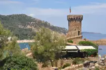 TOSSA DE MAR (Provincia de Girona), 09.06.2015, Blick auf einen der T�rme der sehr gut erhaltenen Stadtmauer