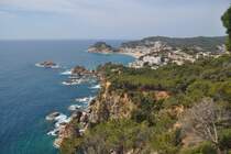 TOSSA DE MAR (Provincia de Girona), 13.06.2015, Blick von Norden auf den Ort