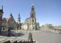 Schlo�platz in Dresden. Aufnahmedatum: 7. Mai 2014
