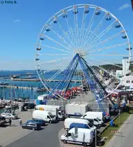 Das Riesenrad beim Sassnitzer Hafenfest am 11.07.2013
