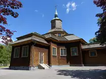 Holzkirche von Laxa bei Askersund mit Deckengem�lden von 1688 (16.06.2015)