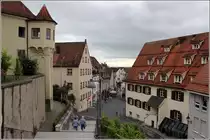 Weingarten. Blick von der Basilikatreppe die Kirchstra�e hinunter. 08.07.2015