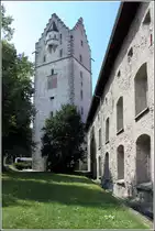 Ravensburg. Der 35 m hohe Frauenturm steht nicht weit entfernt vom Gr�nen Turm. 11.07.2015