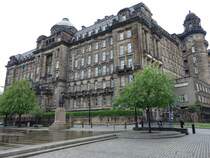 Glasgow, Gatehouse Building, Lehrkrankenhaus mit Medical Block von 1914 (04.07.2015)