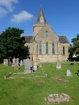 Dornoch Cathedral, erbaut im 13. Jahrhundert unter K�nig Alexander II (06.07.2015)
