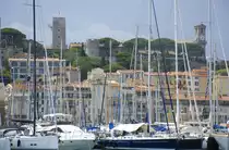 Port de Cannes, Quain Saint-Pierre und Notre-Dame-de-l'Esp�rance. Aufnahmedatum: 21. Juli 2015.