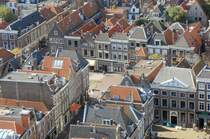 Aussicht von der Nieuwe Kerk in Delft. Aufnahmedatum: 19. Oktober 2011.