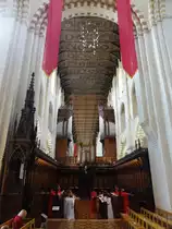 St. Albans, Mittelschiff und Chorgest�hl der Kathedrale (11.07.2015)