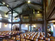 Sexau, Blick zur Orgelempore in der Dorfkirche, Aug.2015