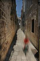 In der Altstadt von Trogir. Aufnahmedatum: 17. Juli 2009.