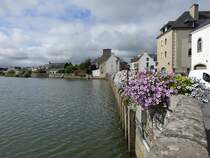 Pont-l´Abbe, Pont Christ am Hafenbecken (15.07.2015)
