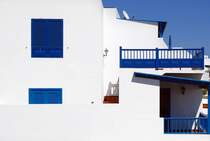 Hausfassade in Playa Blanca - Lanzarote. Aufnahme: April 2011.