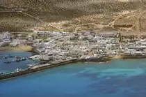 Caleta del Sebo auf der Insel Canarias. Aufnahme: April 2011.