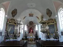 Berg im Gau, barocke Alt�re in der Pfarrkirche Maria Heimsuchung (15.04.2015)