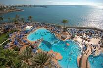 Aussicht von Hotel Sunwing in Arguinegun - Gran Canaria. Aufnahme: Oktober 2009.