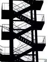 Treppen am Hauptgel�nde der Zeche Zollverein. Aufnahme: Mai 2007.