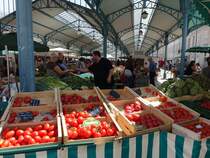 Chartres, Markthalle Marche aux Legumes am Place Billard (18.07.2015)