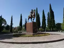 Podgorica, K�nig Nikola Denkmal im Park Ivana Milutinovica (19.09.2015)