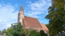 Sankt-Johannes-Kirche in Zirkow/M�nchgut auf R�gen (September 2012)