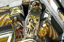 Fachwerk in Marktstrae von Hxter (Weserbergland). Aufnahme: Juli 2007.