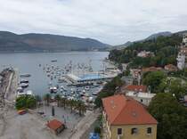 Herceg Novi, Aussicht auf den Hafen von der Festung (20.09.2015)