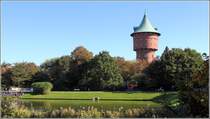 Cuxhaven. Der  1897 erbaute Wasserturm war bis 2004 in Betrieb und gilt als das heimliche Wahrzeichen der Stadt. 30.09.2015
