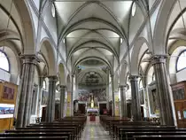 Agordo, Innenraum der Kirche St. Maria Nascente (24.09.2015)