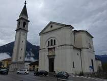 Cadola, Kirche St. Maria del Rosario, erbaut von 1863 bis 1866 von Guiseppe Segusini Feltre (24.09.2015)