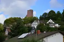 Blick auf die Burgruine in Elmstein im Pf�lzerwald. 9.9.2015