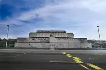 Die Zeppelintrib�ne in N�rnberg. Aufnahme: Juli 2008.