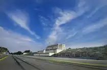 Die Zeppelintrib�ne in N�rnberg. Aufnahme: Juli 2008.