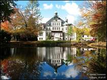 Herbststimmung im Schlo�park von Uebigau, 19.10.07.